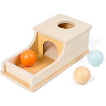 Jogo De Bolinhas De Madeira Montessori Com Gaveta, Brinquedo Educativo ...