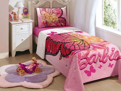 Jogo de Cama Solteiro Lepper Barbie Sereia 3 Peças Rosa - Compre