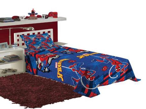 Jogo de Cama Infantil Lepper The Amazing Spider-Man 2 peças Azul - Compre  Agora