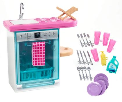 Jogo de Cozinha Barbie com Pratos e Acessórios Modernos - Cozinha ...