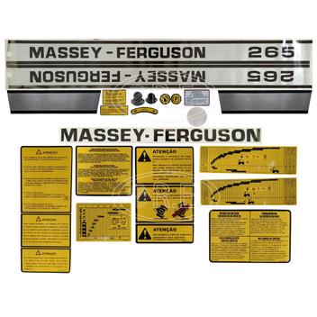 Jogo De Decalque Adesivo Trator Massey Ferguson 65R - R.E. PEÇAS
