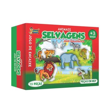 Conjunto de correspondência de jogo de animais selvagens