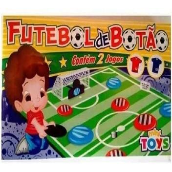 Futebol De Botão Com 2 Times Brinquedo Barato Para Prenda