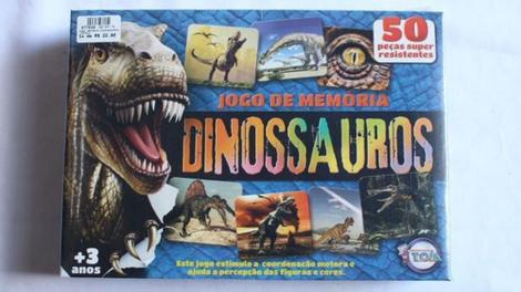 Jogo de Memória Dinossauros - Toia Brinquedos