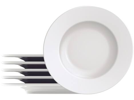 Jogo de Pratos Redondo de Porcelana Branco - para Sobremesa Tramontina ...