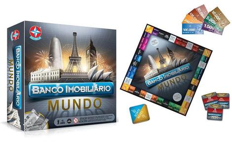 Banco Imobiliário Original Vários Países Jogo De Tabuleiro - Europio - Jogos  de Tabuleiro - Magazine Luiza