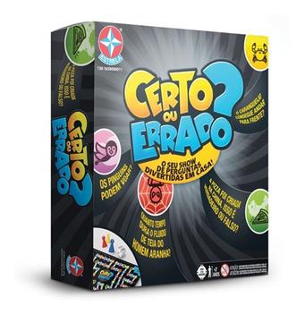 Jogo De Tabuleiro Certo Ou Errado Cartas Brinquedos Estrela - Jogos de ...