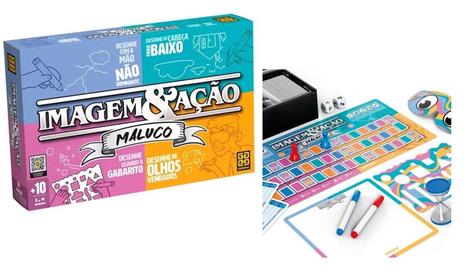 Jogo de Tabuleiro Imagem & Ação Maluco - Grow - Livros de Games ...