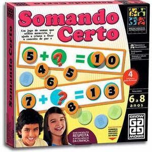 Jogo De Tabuleiro Somando Certo Jogo De Matematica Grow Jogos De Tabuleiro Magazine Luiza