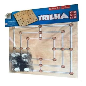 Jogo de Tabuleiro Trilha MDF Coluna 790693 na Papelaria Art Nova