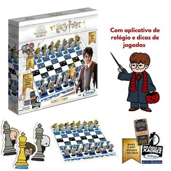 Jogo Xadrez E Damas Harry Potter Em Madeira/plástico - Xalingo S/a -  Industria e Come - Outros Jogos - Magazine Luiza