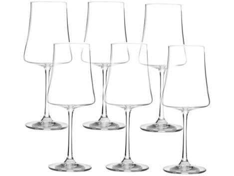 Jogo de Taças para Vinho de Cristal 460ml 6 Peças Haus Concept Pleasure - Taça de Vinho - Magazine Luiza