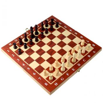 Magnífico jogo de Xadrez, Tabuleiro com Gaveta, Madeira