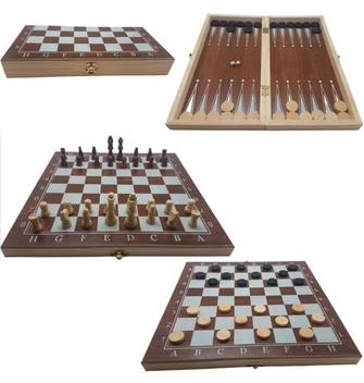 Jogo de xadrez De Madeira 3 Em 1 40 x 40 Cm - CHESS - Jogo de Dominó, Dama  e Xadrez - Magazine Luiza