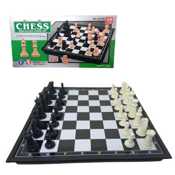 Jogo De Xadrez De Tabuleiro 32Pçs Dobravel Com Imã Chess - Show