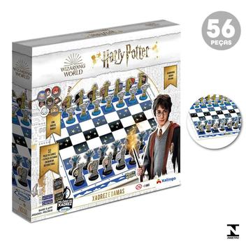 Jogo De Xadrez e Damas 56Pcs Harry Potter 53732 Xalingo - Outros