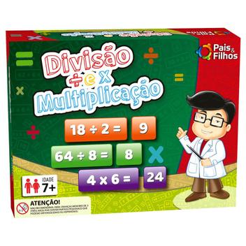 Jogo Escolar Divisão E Multiplicação - Pais E Filhos - Pais & Filhos - Jogos  Educativos - Magazine Luiza