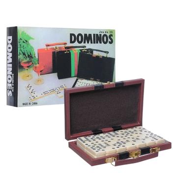 Jogo De Domino Double Six Profissional Osso Estojo C/28 Peças TOP