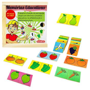 Jogo Educativo da Memória Alfabetização Infantil Em Inglês - Bambinno -  Brinquedos Educativos e Materiais Pedagógicos