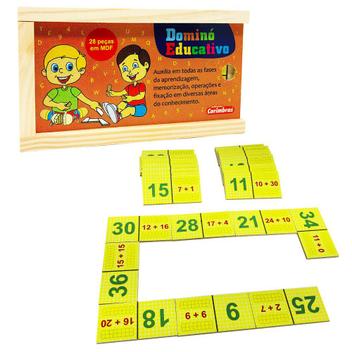 Jogo Educativo de Matemática Pedagógico Dominó de Subtração - Carimbras -  Jogo de Dominó, Dama e Xadrez - Magazine Luiza