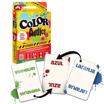 Jogo de Cartas Infantil - Color Addict - 110 Cartas - Copag