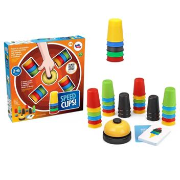 Jogo Infantil Speed Cups Copos Coloridos e Cartas Paki Toys - Jogos de ...