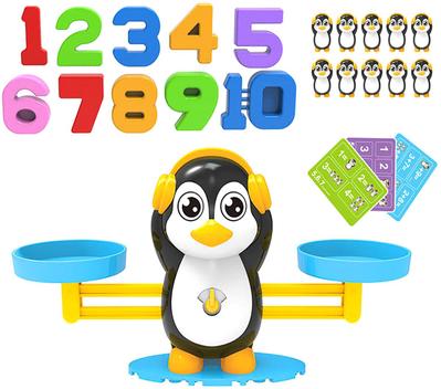 Jogo Educativo para Crianças Derruba Pinguim Dican Brinquedo Divertido  Colorido 46 peças