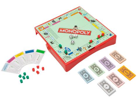 Jogo de Tabuleiro Compacto - Monopoly Grab e Go - Hasbro - D'Or Mais Saúde