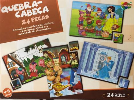 Jogo Puzzle de Madeira Quebra-cabeças Brinquedos - 3D Puzzles Para