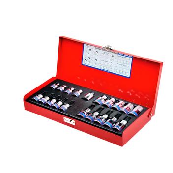 Prese Per Bulloni Torx Automobilistici Set Di 17 Prese A Stella E-Torx A Impatto - Attacchi 3/8" E 1/2", Misure Da E5 A E24, Nuove, Marca GEARZAAR Set Impatto E5-E24 - Foto 2