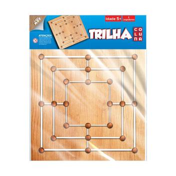 Jogo de Tabuleiro Trilha MDF Coluna 790693 na Papelaria Art Nova