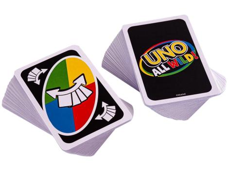 UNO Jogo de cartas All Wild, Multicolorido - Promotop