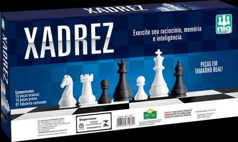 Jogo Xadrez Brinquedo Infantil Peças Grandes Plástico Nig - Nig Brinquedos  - Jogo de Dominó, Dama e Xadrez - Magazine Luiza