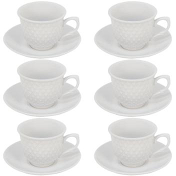 Jogo De Bule Completo Xícaras Café Chá Pires 12 Peças Branco - 123util - Jogo de Chá - Magazine Luiza