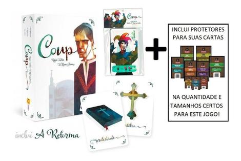 Jogos De Cartas Coup 2ª Expansão + Promo + Sleeves - IMP - Deck de