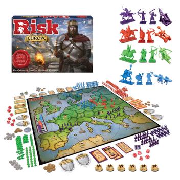 Jogos de tabuleiro Winning Moves Risk Europe Medieval Conquest 14 ...