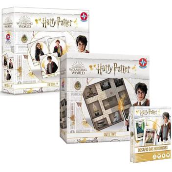 2 Jogos de Tabuleiro Harry Potter Estrela Detetive + Eu Sou? no