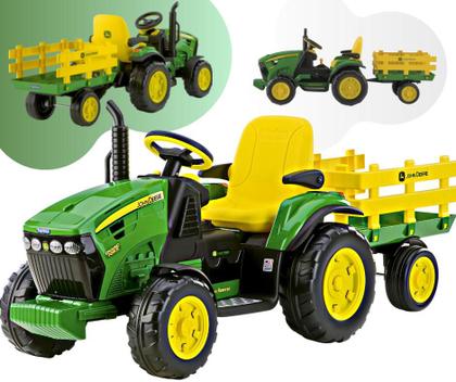 Trator Elétrico John Deere Ground Force 12volts Peg-pérego - Maçã