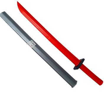 Katana Com Bainha Vermelho, Preto E Cinza - LePlastic - Tecidos