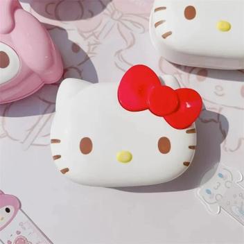Kawaii Sanrio Hello Kitty My Melody Caixa De Sabonete De Desenho