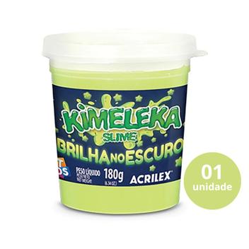 Kimeleka Slime Meleca Neon Que Brilha No Escuro 180G Acrilex - Slime ...