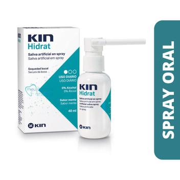 Kin Hidrat Spray 40ml KIN Spray Oral p/ Boca Seca - Saliva Artificial ...