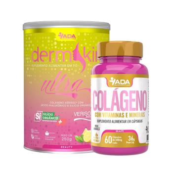Kit 1 Dermskin 250gr Pink Lemonade + 1 Colágeno Vit e Minerais 60 cáps ...