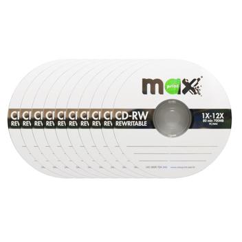 Kit 10 unidades de mídia CD-RW 700MB 80 min 1X-12X 50151-9 no