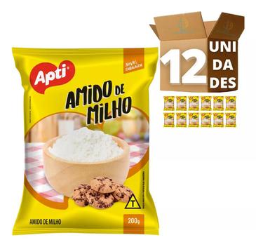 Kit 12 Amido De Milho Apti 200g Pacote - Amido de Milho - Magazine Luiza