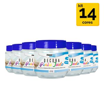 Kit 14 Cores Pinta tudo Hobby Art 120ML - Transfix - Kit de Pintura ...