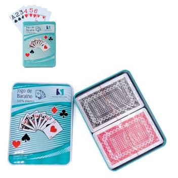 Jogo Cartas Baralho 100% Plastificado Estojo c/ 2 Jogos - 123 Util -  Baralho - Magazine Luiza