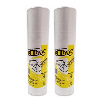 Kit 2 Bobinas Sacos Transparente Picotada 40X60 C/400 Sacos - Rollbag ...