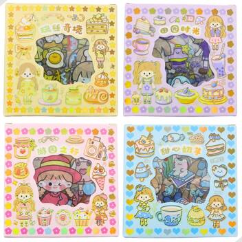 Kit 2 Caixas Com 200 Cartelas De Adesivos Fofos Kawaii - Kobe ...