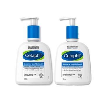 Kit 2 Cetaphil Sabonete Líquido Facial Pele Mista a Oleosa e Sensível ...